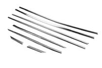 Peugeot 3008 2016-2023 Baguettes de vitres inférieures inox (8 pcs) Carmos - Acier Inoxydable Turc photo 3