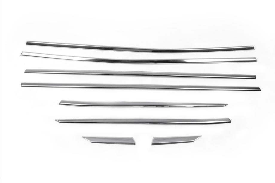 Peugeot 3008 2016-2023 Baguettes de vitres inférieures inox (8 pcs) OmsaLine - Inox Italien Photo 2