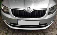 Skoda Octavia III A7 2013-2019 Protection de pare-chocs avant en acier inoxydable 13-17 photo 5