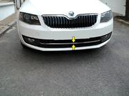 Skoda Octavia III A7 2013-2019 Protection de pare-chocs avant en acier inoxydable 13-17 photo 1