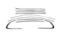 BMW X6 E71 2008–2014 Ensemble complet d'encadrements de vitres inox (10 pièces) photo 2