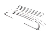 BMW X6 E71 2008–2014 Ensemble complet d'encadrements de vitres inox (10 pièces) photo 3
