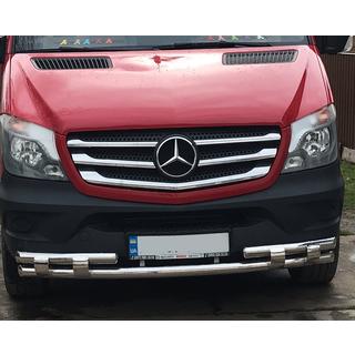 Barre avant inférieure Shark (inox) Mercedes Sprinter W906 2006–2018 photo 3
