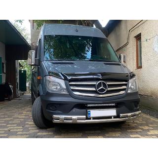 Barre avant inférieure Shark (inox) Mercedes Sprinter W906 2006–2018 photo 2