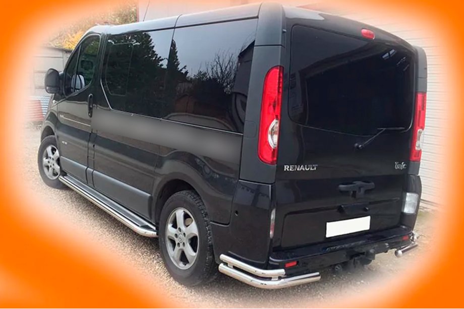 Renault Trafic 2001–2015 Coins arriere AK003-double (inox) Image