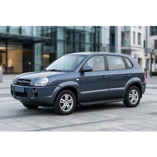 Marchepieds Latéraux Tayga Black (2 pcs, Aluminium) Hyundai Tucson JM 2004- photo 1