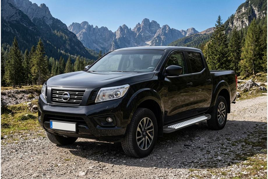 Nissan Navara/NP300 2016- Marchepieds Latéraux Allmond Grey (2 pcs, Aluminium) Image