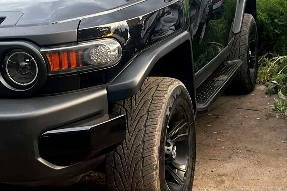 Toyota FJ Cruiser 2006-2022 Marchepieds Latéraux Allmond Black (2 pcs, aluminium) Photo 2