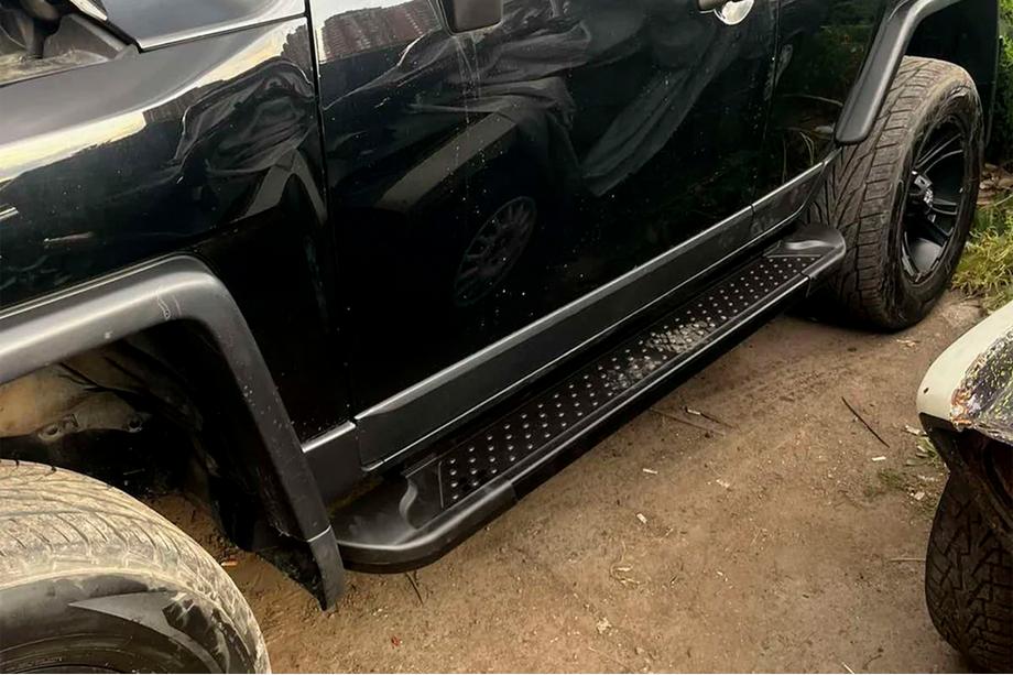 Toyota FJ Cruiser 2006-2022 Marchepieds Latéraux Allmond Black (2 pcs, aluminium) Photo 1