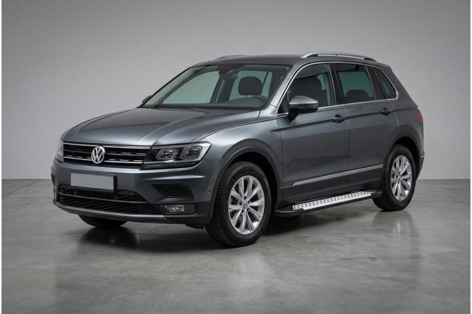Volkswagen Tiguan 2016-2023 Marchepieds latéraux Allmond Grey (2 pcs, aluminium) Image