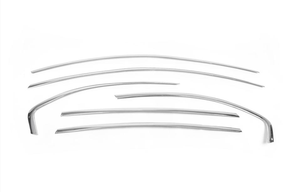 Chevrolet Captiva 2006-2019 Encadrement supérieur de vitres inox (6 pcs) Photo 2