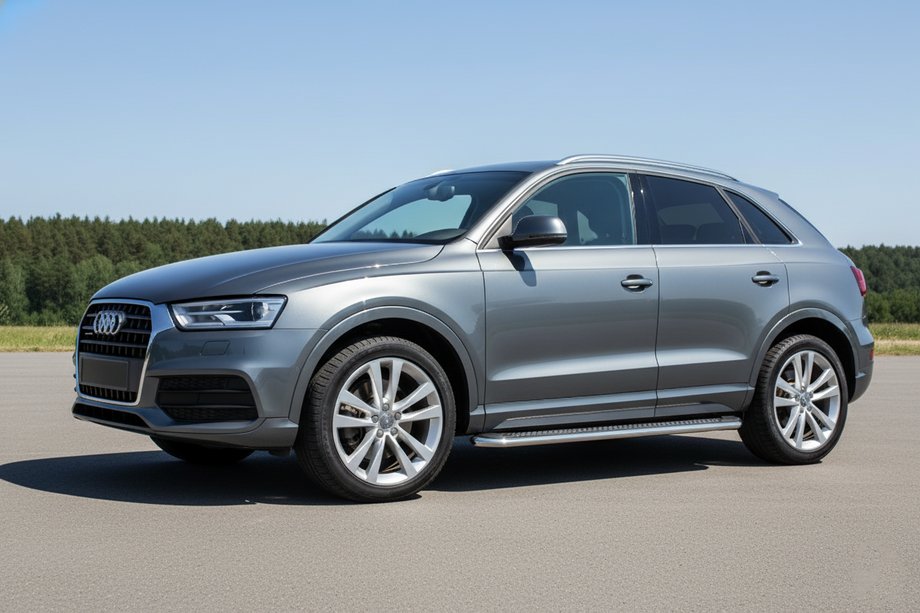 Audi Q3 2011-2019 Marchepieds Latéraux Maydos V2 (2 pcs, Aluminium & Inox) Image