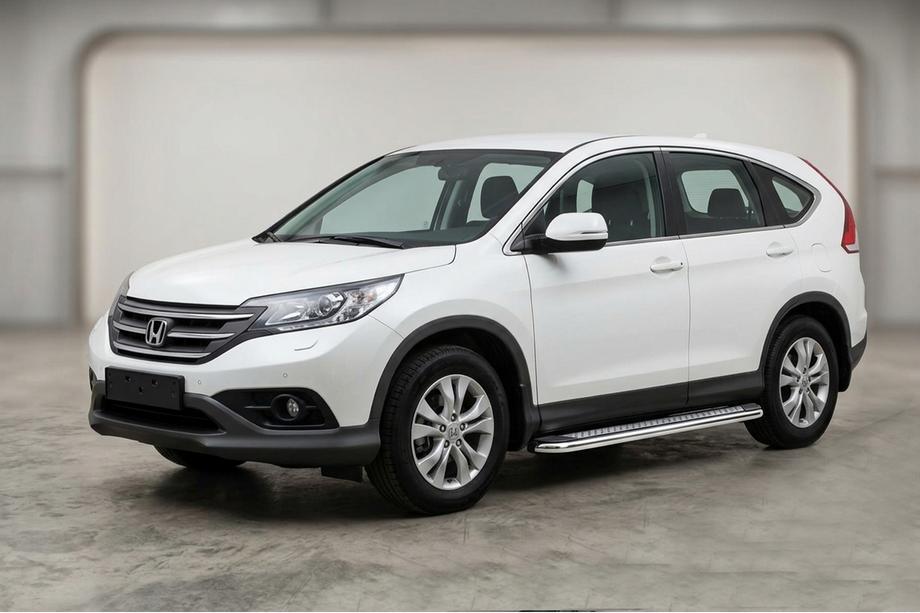 Honda CRV 2012-2016 Marchepieds Latéraux Maydos V2 (2 pcs, Aluminium & Inox) Image