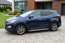 Hyundai Santa Fe 3 2012-2018 Marchepieds Latéraux Maydos V2 (2 pcs, Aluminium & Inox) photo 1