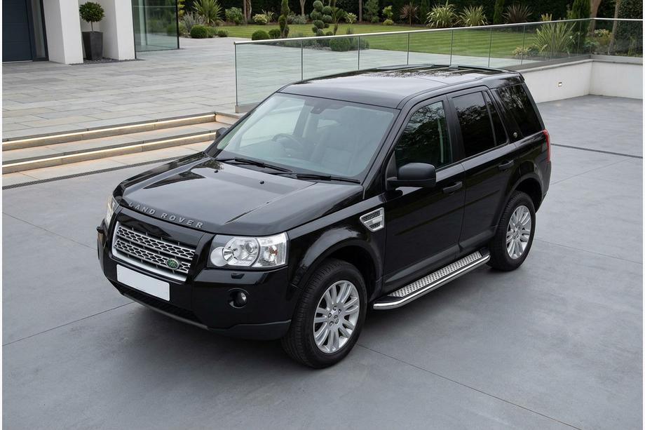 Land Rover Freelander II 2006–2014 Marchepieds Latéraux Maydos V2 (2 pcs, Aluminium & Inox) Image
