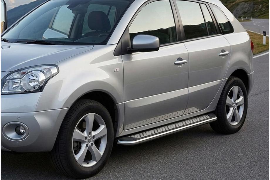 Renault Koleos 2008-2016 Marchepieds Latéraux Maydos V2 (2 pcs, Aluminium & Inox) Image