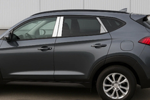 Hyundai Tucson TL 2016-2021 Couvre-montants en acier inoxydable photo 1