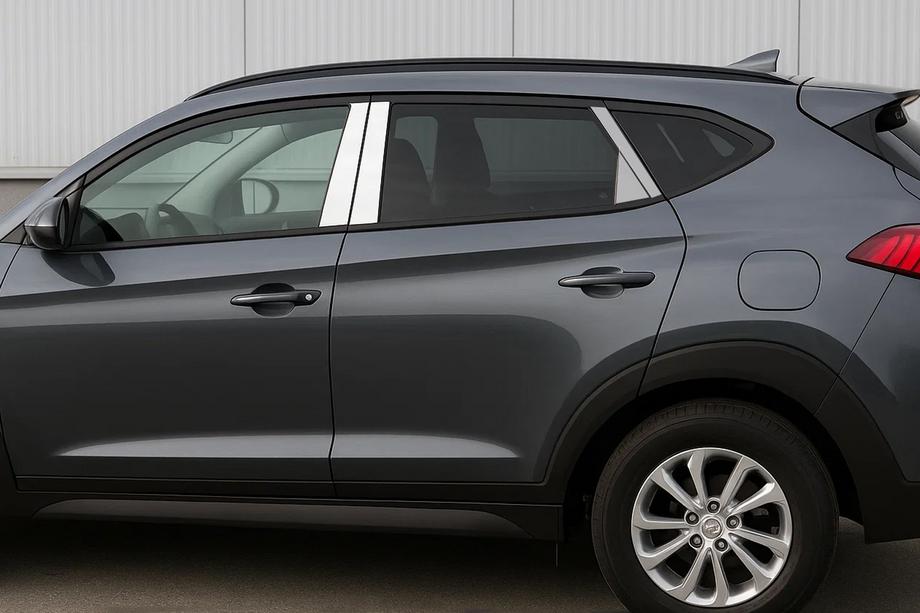 Hyundai Tucson TL 2016-2021 Couvre-montants en acier inoxydable Image