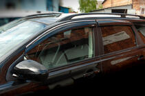 Nissan Qashqai 2007-2010 Déflecteurs de vitres avec moulure chromée (4 pcs, Niken) photo 1