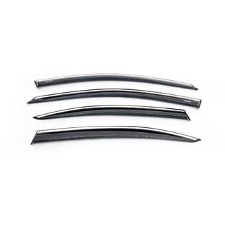 Déflecteurs de Fenêtre avec Moulure Chromée LiftBack (4 pcs, Niken) Skoda Octavia III A7 2013-2019 photo 2