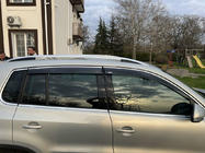 Volkswagen Tiguan 2007-2016 Déflecteurs de Fenêtre avec Moulure Chromée (4 pcs, Niken) photo 3