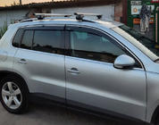 Volkswagen Tiguan 2007-2016 Déflecteurs de Fenêtre avec Moulure Chromée (4 pcs, Niken) photo 2