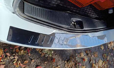 Renault Logan MCV 2013-2022 Protection de Pare-chocs Arrière Carmos Inox photo 1