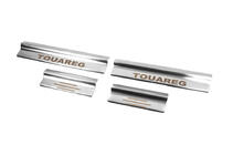 Volkswagen Touareg 2002–2010 Seuils de porte intérieurs inox Carmos (4 pcs) photo 1