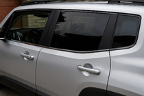 Jeep Renegade 2014- Encadrement de Vitres Chrome Noir (6 pcs, Inox) photo 1
