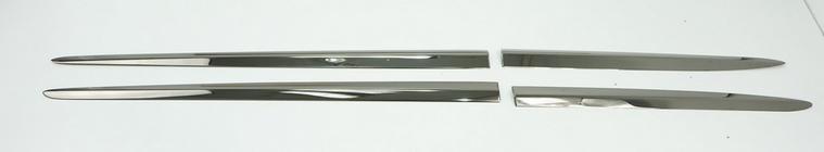 Fiat 500X 2014-2024 Moulures de Portes Chrome Noir (4 pcs) photo 2