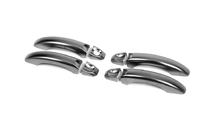 Volkswagen Amarok 2010-2022 Couvre-poignées Noir Chrome (4 pcs, Inox) photo 2