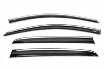 Volkswagen Golf 7/E-Golf 2012-2020 Déflecteurs de Vitres avec Moulure Chromée HB (4 pcs, Niken) photo 5
