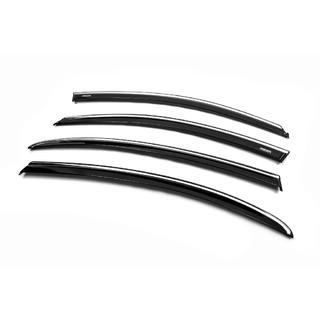 Déflecteurs de vitres avec moulure chromée (4 pcs, Niken) photo 2