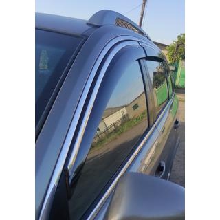 Déflecteurs de vitres avec moulure chromée (4 pcs, Niken) Opel Antara 2006-2017 photo 4