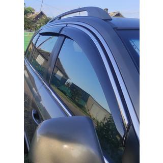 Déflecteurs de vitres avec moulure chromée (4 pcs, Niken) Opel Antara 2006-2017 photo 2