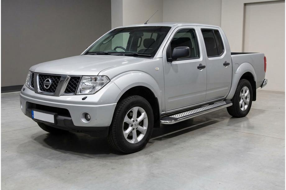 Nissan Navara 2006-2015 Marchepieds Latéraux Maydos V2 (2 pcs, Aluminium & Inox) Image