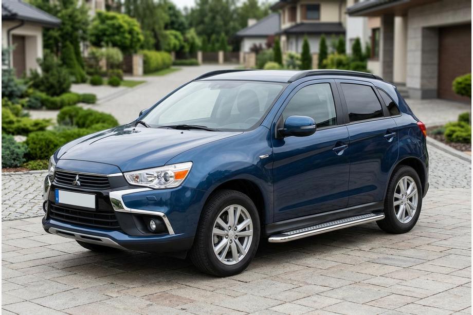 Mitsubishi ASX 2010-2023 Marchepieds Latéraux Maydos V2 (2 pcs, Aluminium & Inox) Image