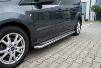Ford Connect 2010-2013 Marchepieds Latéraux Maydos V2 (2 pcs, Aluminium & Inox) photo 1