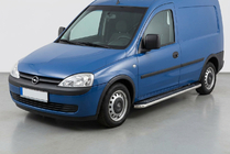 Opel Combo 2002–2012 Marchepieds Latéraux Maydos V2 (2 pcs, Aluminium & Inox) photo 1