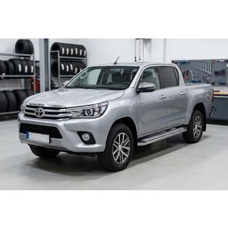 Marchepieds Latéraux Maydos V2 (2 pcs, Aluminium & Inox) Toyota Hilux 2015- photo 1