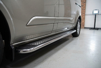 Ford Custom 2013-2022 Marchepieds Latéraux Maydos V2 (2 pcs, Aluminium & Inox) Empattement Court photo 1