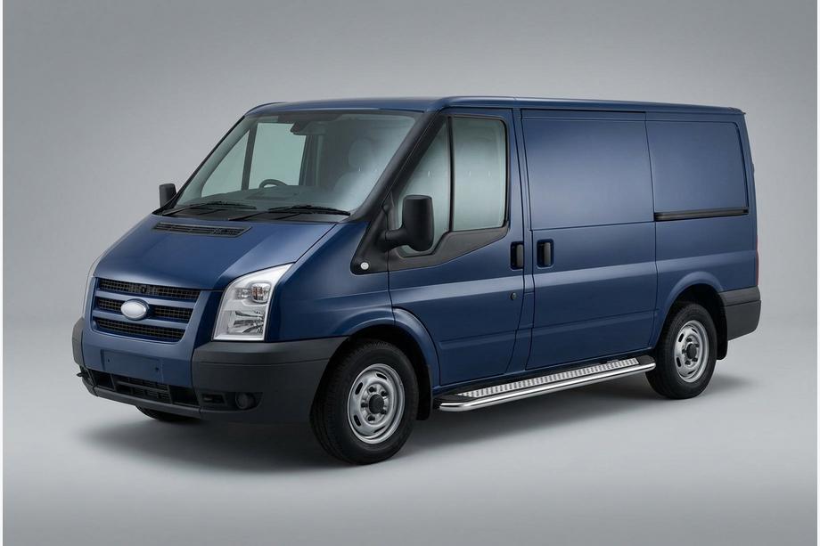 Ford Transit 2000–2014 Marchepieds Latéraux Maydos V2 (2 pcs, Aluminium & Inox) L1 (court) Image