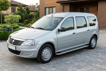 Renault Logan MCV 2005-2013 Marchepieds Latéraux Maydos V2 (2 pcs, Aluminium & Inox) photo 1