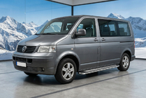 Volkswagen T5 Multivan 2003–2010 Marchepieds Latéraux Maydos V2 (2 pcs, Aluminium & Inox) Uniquement pour empattement court photo 1
