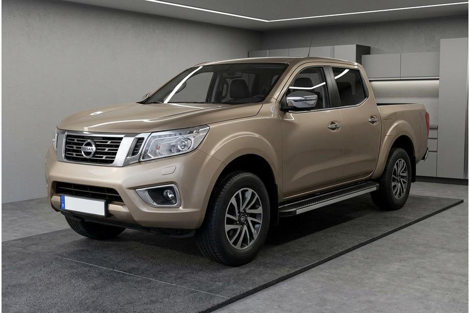 Nissan Navara/NP300 2016- Marchepieds Latéraux Maya V1 (2 pcs, Aluminium) Image