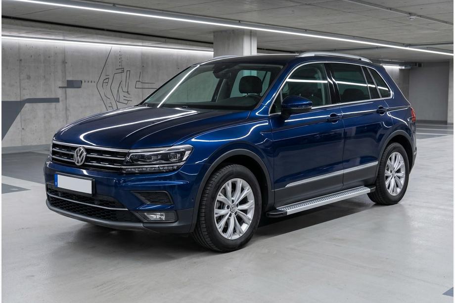 Volkswagen Tiguan 2016-2023 Marchepieds Latéraux Maya V2 (2 pcs, Aluminium) Image