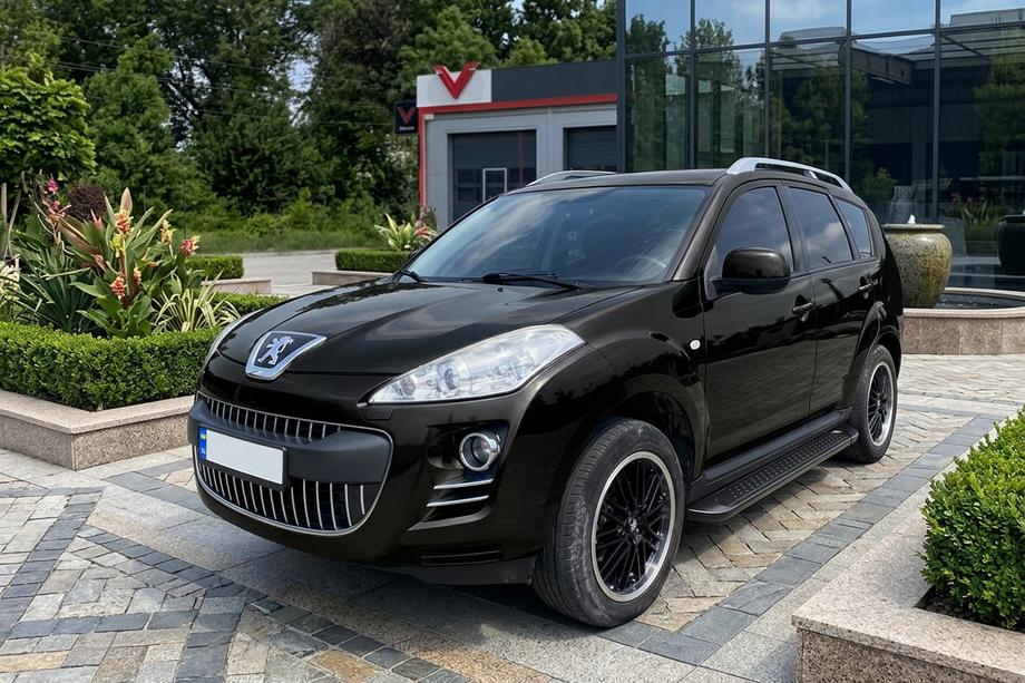 Peugeot 4007 2007-2013 Marchepieds Latéraux Allmond Black (2 pcs, Aluminium) Image