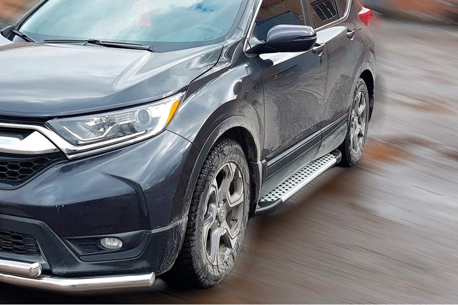 Honda CRV 2017-2022 Marchepieds Latéraux Allmond Grey (2 pcs, Aluminium) Image