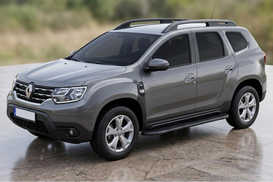 Renault Duster 2018-2024 Marchepieds Latéraux Bosphore Black (2 pcs, Aluminium) Image