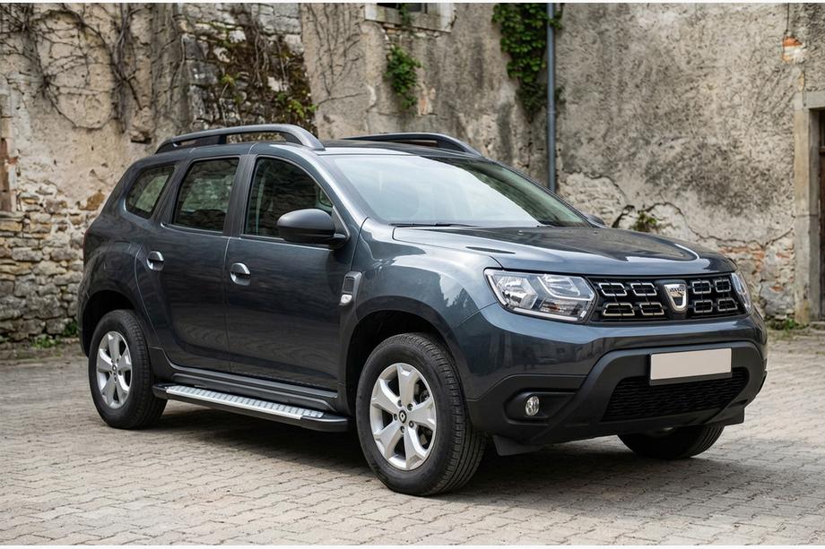 Dacia Duster 2018-2024 Marchepieds latéraux Allmond Grey (2 pcs, aluminium) Image